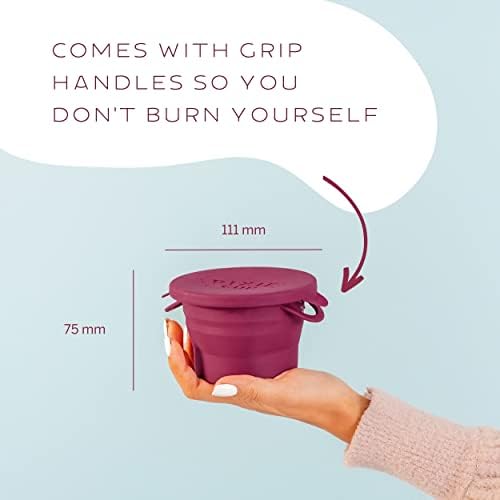 Pixie Cup menstrual cup sterilizer packaging and product details
