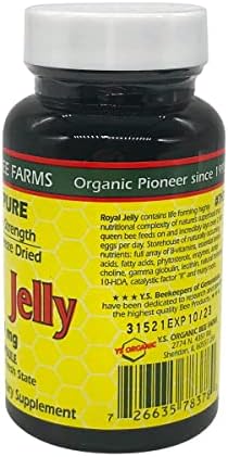 Authentic imported USA royal jelly 2000mg supplement container on white background