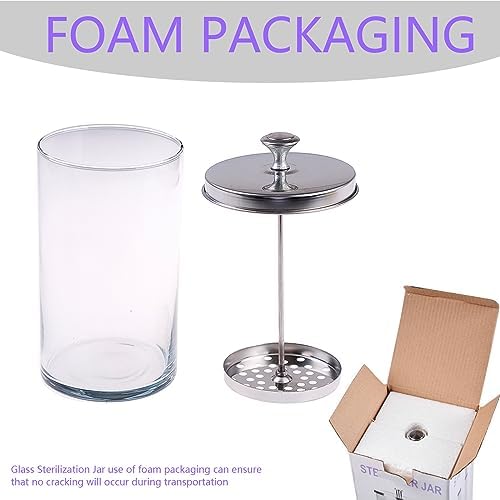 GoLashFun 750 milliliter glass jar for salon hygiene