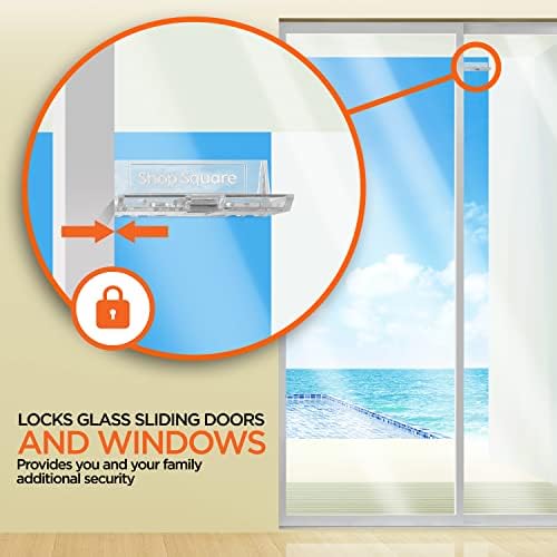 Two pack childproof locks for glass doors