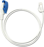 DryEasy bedwetting alarm blue color version displaying the complete training kit including batteries and user instructions.