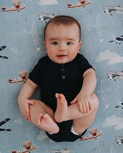Close up shot of the buttery soft cotton blend fabric texture on the diaper cover