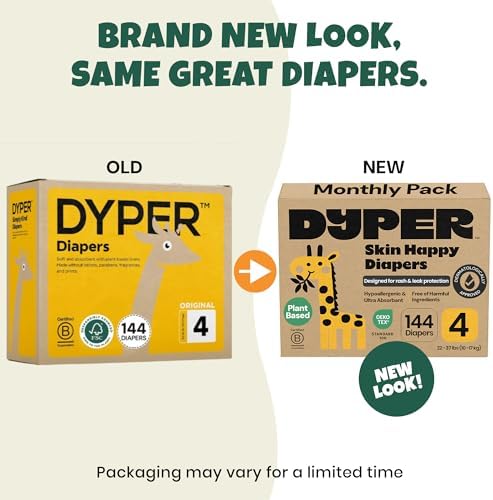 Close up view of individual DYPER bamboo diaper showing the soft white unprinted texture.