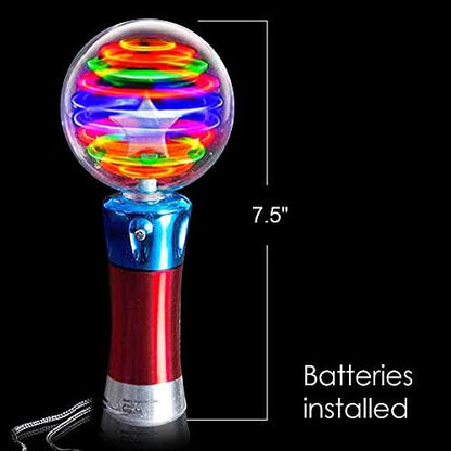 Side profile of ArtCreativity LED magic ball toy wand for kids