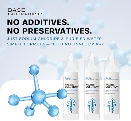 Base Laboratories saline solution for nebulizer machine packaging