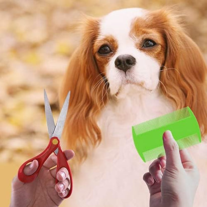 4 Pcs Lice Combs, Flea Combs, Double Sided Headlice Combs, Headlice Treatment for Dogs, Cats (White) - Image 7