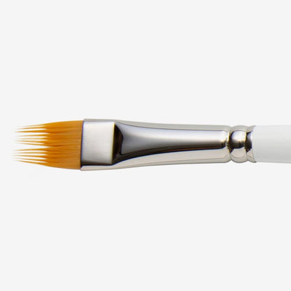 Lukas Bob Ross Wildlife Fur Brush front view showing the half inch flat comb bristles