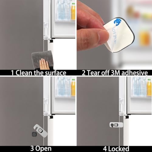 HFengQ refrigerator lock applied to double door fridge
