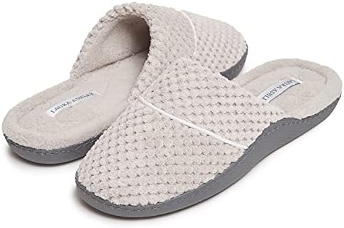 Laura Ashley open toe ladies sliders showing the non slip rugged rubber bottom sole