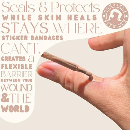 Eco Bandage 0.3 fluid ounce bottle showing travel friendly packaging and instructions