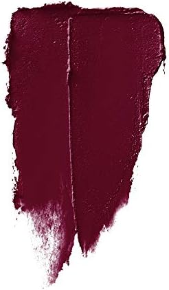 Hydrating berry lipstick shade swatch showing intense color saturation on skin.