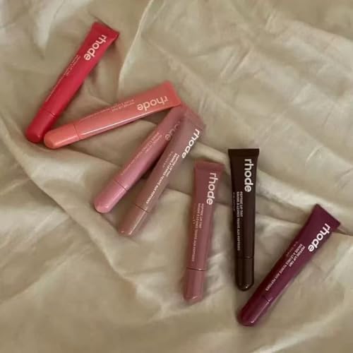 Peptide-infused moisturizing lip gloss in Toast shade by Rhode