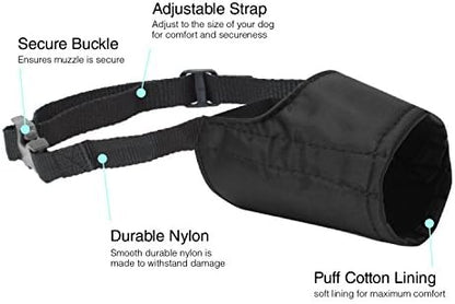 Premium nylon dog muzzle size zero tailored for professional pet grooming restraint.
