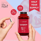 LongLifeNutri antioxidant health supplement bottle back packaging