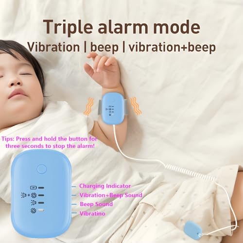 USB rechargeable potty training alarm for kids and adults with blue strap