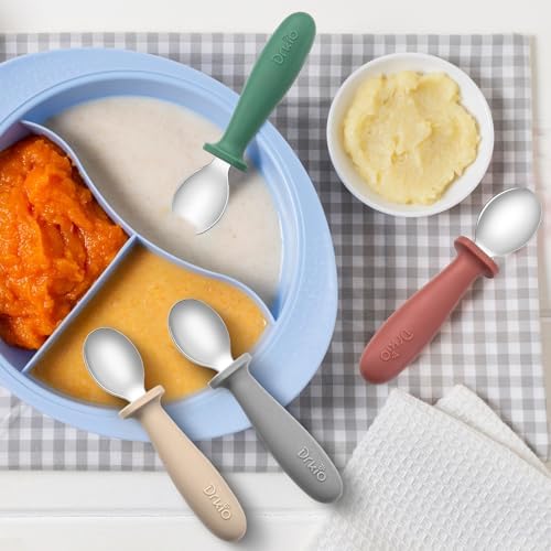 Packaging view of the authentic DRKIO imported premium kids silverware set for self feeding