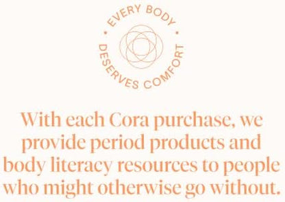 Cora organic cotton tampons for sensitive skin chlorine and toxin free