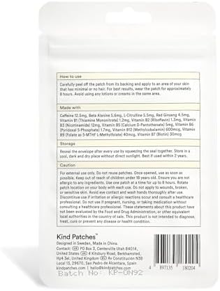 Kind Patches Energy Patches 30 count box display
