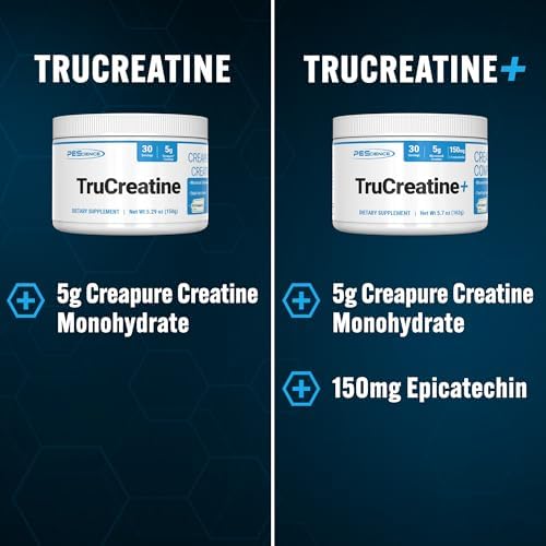 PEScience TruCreatine+ 30 servings tub seal and packaging overview