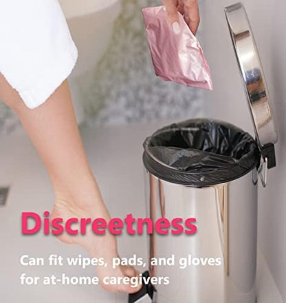 Discreet feminine hygiene disposal solution for travel and home