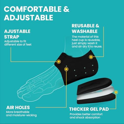 Close up of the air hole design on Promifun breathable heel protectors.