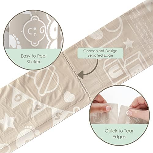 Moodie baby poop bags showing citrus scent label