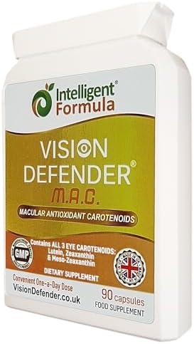 Intelligent Formula Vision Defender Mac softgel capsules close up