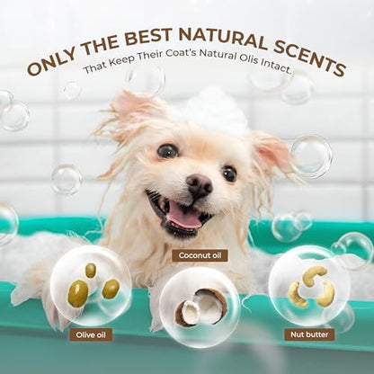 Pe4u pet shampoo showing the free gift included in the box