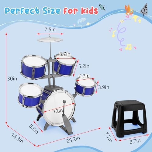 CHADRIGIVS authentic imported children learning drum set assembly view