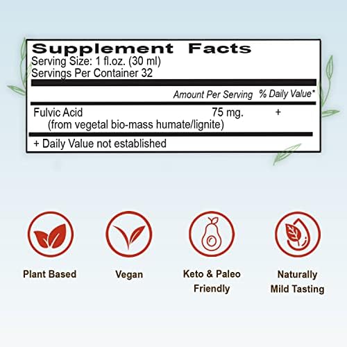 Vital Earth Minerals fulvic acid liquid supplement cap and neck view