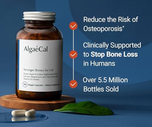 Organic red algae calcium with 1000 IU vitamin d3 for mineral absorption