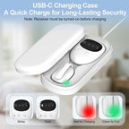 Maxsolve portable USB-C charging case containing both transmitter and receiver units