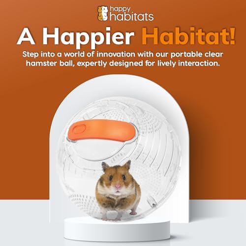 Seven inch dwarf hamster ball highlighting the two millimeter ventilation slots.