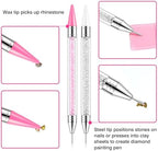 Close up of Vanalia dual-ended dotting pens for diamond art