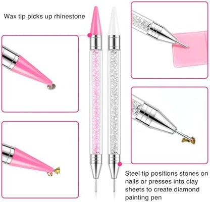 Close up of Vanalia dual-ended dotting pens for diamond art