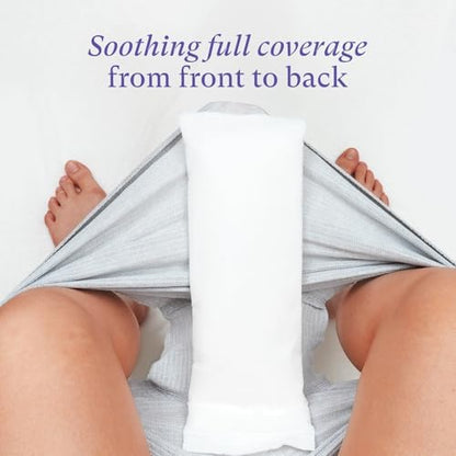 Full length view of a PurComfy maternity pad showing the large coverage area for postpartum care.