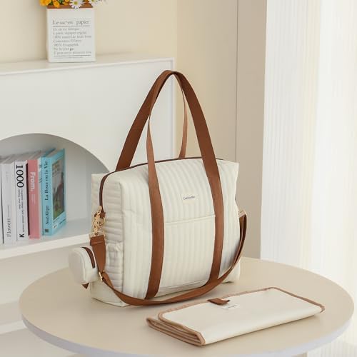 Gobabymart diaper bag tote side angle lifestyle view