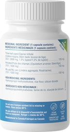 Back label of UROX Junior nocturnal enuresis supplement with detailed herbal ingredient facts