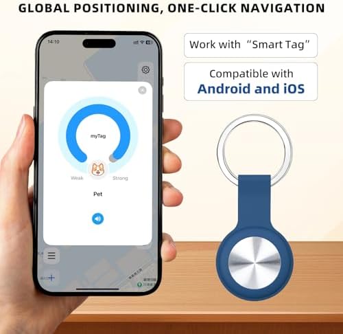 Waterproof smart vehicle locator tucked securely inside a car glove box.