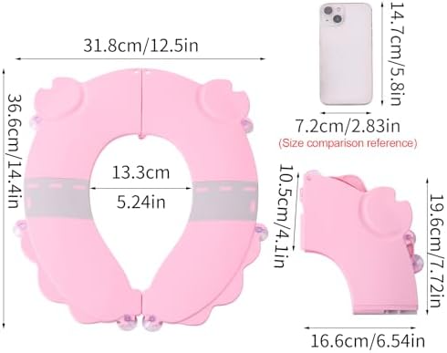 DIJIAMEIYA travel potty seat showing the upgraded six suction cups on the bottom