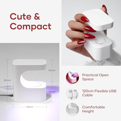 Zosppei mini nail lamp packaging with included USB cable