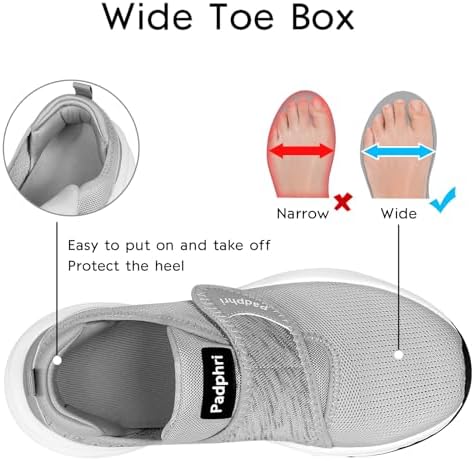 Bottom view of the slip resistant rubber outsole for elderly safety