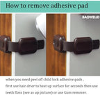 One-handed adult operation of the push and slide child safety lock mechanism