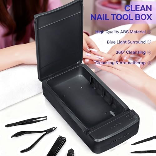 Side profile of Allglam portable tool cleaning box