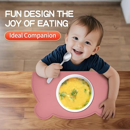Sili Factory bear shaped silicone table protector close up of non slip material texture