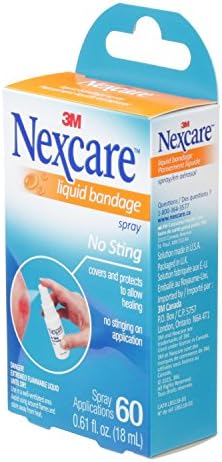 Alcohol free liquid plaster spray clear formula for minor cuts and scrapes