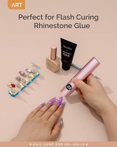 MelodySusie cordless nail lamp packaging and contents overview