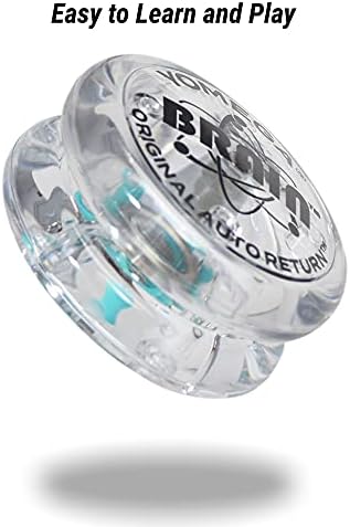 Yomega The Original Brain - Professional Yoyo for Kids and Beginners, Responsive Auto Return Yo Yo Best for String Tricks + Extra 2 Strings & 3 Month Warranty (Clear) - Image 6