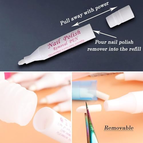 Top view of Dwuww nail erase pen for precision cleanup