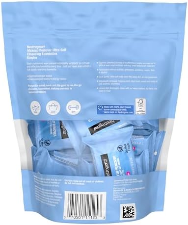 Pre-moistened facial cleansing towelettes leaving skin refreshed and clean